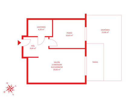 Mieszkanie na sprzedaż - Franciszka Rakoczego Piecki-Migowo, Gdańsk, 40,16 m², 606 416 PLN, NET-PH644577