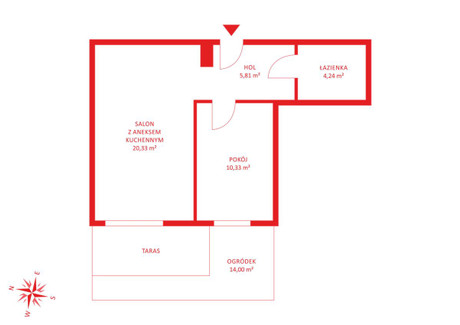 Mieszkanie na sprzedaż - Leśna Rumia, Wejherowski, 39,94 m², 435 346 PLN, NET-PH926615