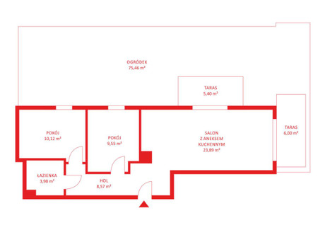 Mieszkanie na sprzedaż - Myśliwska Ujeścisko, Gdańsk, 56,12 m², 732 927 PLN, NET-PH388843