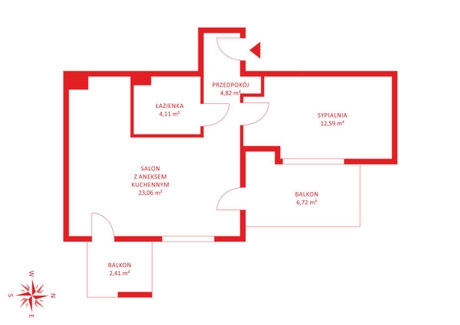 Mieszkanie na sprzedaż - Cygańska Góra Suchanino, Gdańsk, 54,27 m², 1 055 145 PLN, NET-PH348366