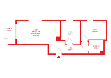 Mieszkanie na sprzedaż - Myśliwska Ujeścisko, Gdańsk, 52,79 m², 701 790 PLN, NET-PH160036