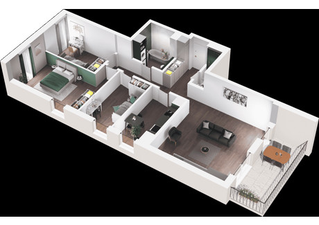 Mieszkanie na sprzedaż - ul. Polska 10 Mokotów, Warszawa, 94,62 m², inf. u dewelopera, NET-A018