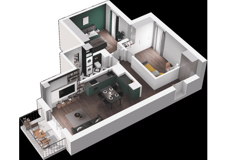 Mieszkanie na sprzedaż - ul. Polska 10 Mokotów, Warszawa, 66,41 m², inf. u dewelopera, NET-A035