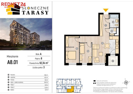 Mieszkanie na sprzedaż - Słoneczna Koszutka, Katowice, 61,92 m², 607 200 PLN, NET-MS-20153