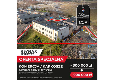 Dom na sprzedaż - Towarowa Kamienna Góra, Kamiennogórski, 1070,51 m², 900 000 PLN, NET-92/9148/ODS