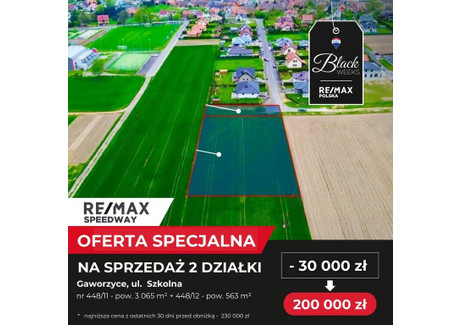 Działka na sprzedaż - Szkolna Gaworzyce, Polkowicki, 3628 m², 200 000 PLN, NET-141/9148/OGS