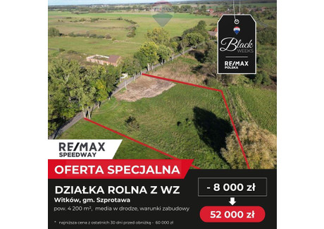 Działka na sprzedaż - Witków, Szprotawa, Żagański, 4200 m², 52 000 PLN, NET-102/9148/OGS