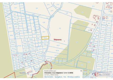 Działka na sprzedaż - Słajszewo, Choczewo (gm.), Wejherowski (pow.), 1053 m², 200 000 PLN, NET-1968