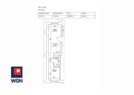 Mieszkanie na sprzedaż - Podgórna Bydgoszcz, Bydgoszcz (Grodzki), 27,25 m², 269 000 PLN, NET-22440008