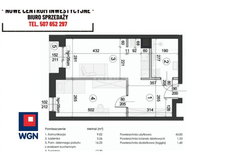 Mieszkanie na sprzedaż - Węglin Południowy Lublin, Lublin (Grodzki), 45,36 m², 444 528 PLN, NET-310088