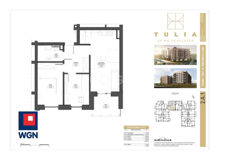 Mieszkanie na sprzedaż - Malachitowa Lubin, Lubiński, 54,48 m², 457 632 PLN, NET-43020201