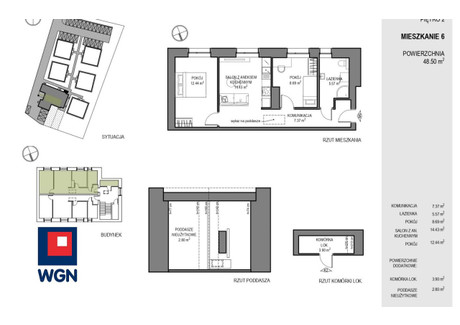 Mieszkanie na sprzedaż - ROBAKOWSKA Luzino, Wejherowo, Wejherowski, 49 m², 329 999 PLN, NET-8180104