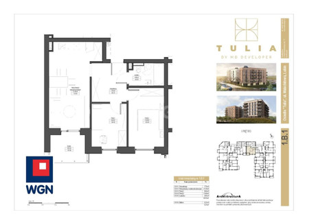 Mieszkanie na sprzedaż - Malachitowa Lubin, Lubiński, 54,19 m², 455 196 PLN, NET-42520201