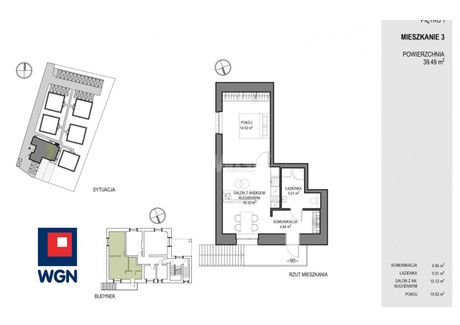 Mieszkanie na sprzedaż - ROBAKOWSKA Luzino, Wejherowski, 39,49 m², 259 000 PLN, NET-7380035