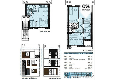 Mieszkanie na sprzedaż - Bohaterów Modlina Nowy Dwór Mazowiecki, 70,22 m², 596 870 PLN, NET-WIL770942