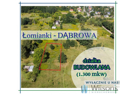 Działka na sprzedaż - Zachodnia Dąbrowa Leśna, Łomianki, 1300 m², 728 000 PLN, NET-WIL837476