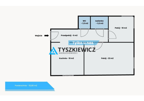 Mieszkanie na sprzedaż - Strażacka Gościcino, Wejherowo, Wejherowski, 52,8 m², 279 000 PLN, NET-TY694320