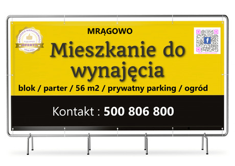 Mieszkanie do wynajęcia - Krzywa Mrągowo, Mrągowski (Pow.), 56 m², 1450 PLN, NET-1162