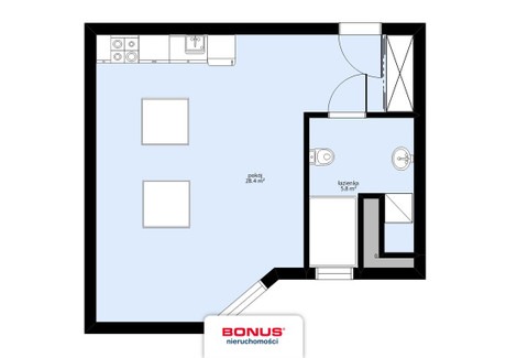 Mieszkanie na sprzedaż - Jagiellońska Śródmieście, Szczecin, 31,2 m², 367 934 PLN, NET-BON44595