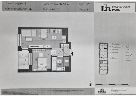 Mieszkanie na sprzedaż - Technologiczna Rzeszów, 34,95 m², 380 955 PLN, NET-913091