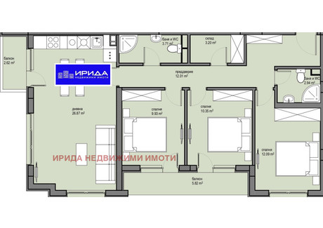 Mieszkanie na sprzedaż - Красна поляна /Krasna poliana София/sofia, Bułgaria, 123 m², 218 963 USD (915 266 PLN), NET-83258377