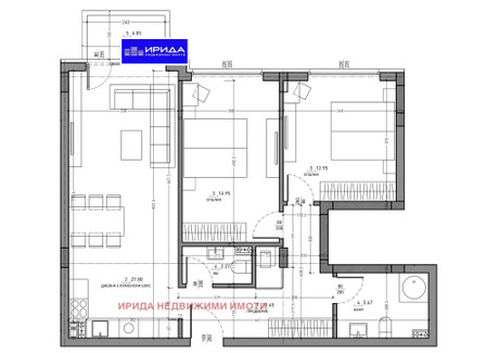 Mieszkanie na sprzedaż - Малинова долина/Malinova dolina София/sofia, Bułgaria, 109 m², 209 278 USD (803 626 PLN), NET-98512857