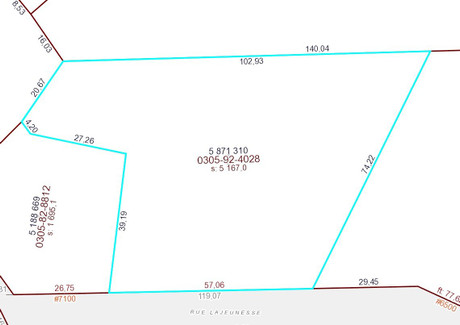 Działka na sprzedaż - Rue Lajeunesse, Notre-Dame-de-Lourdes, QC J0K1K0, CA Notre-Dame-De-Lourdes, Kanada, 5167 m², 107 261 USD (439 769 PLN), NET-101964776