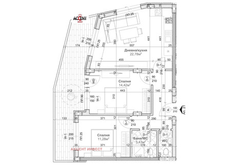 Mieszkanie na sprzedaż - Левски /Levski Варна/varna, Bułgaria, 108 m², 181 709 USD (745 007 PLN), NET-101579671