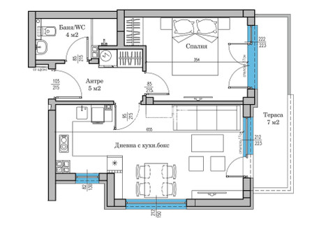 Mieszkanie na sprzedaż - Център, Евмолпия/Centar, Evmolpia Пловдив/plovdiv, Bułgaria, 73 m², 149 564 USD (572 829 PLN), NET-100726188