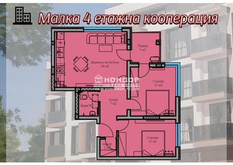 Mieszkanie na sprzedaż - Остромила/Ostromila Пловдив/plovdiv, Bułgaria, 95 m², 99 386 USD (402 514 PLN), NET-95814044