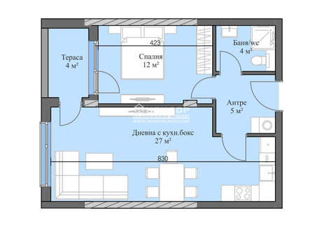 Mieszkanie na sprzedaż - Кършияка/Karshiaka Пловдив/plovdiv, Bułgaria, 71 m², 86 882 USD (332 758 PLN), NET-98084471