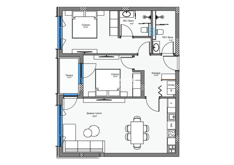 Mieszkanie na sprzedaż - Кършияка/Karshiaka Пловдив/plovdiv, Bułgaria, 107 m², 131 301 USD (537 020 PLN), NET-98515046