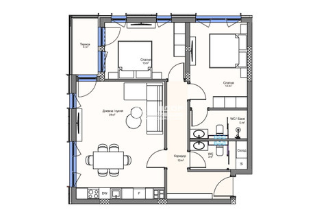 Mieszkanie na sprzedaż - Кършияка/Karshiaka Пловдив/plovdiv, Bułgaria, 107 m², 132 135 USD (540 434 PLN), NET-98515064