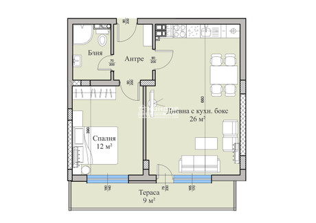 Mieszkanie na sprzedaż - Христо Смирненски/Hristo Smirnenski Пловдив/plovdiv, Bułgaria, 69 m², 84 838 USD (325 779 PLN), NET-99127538