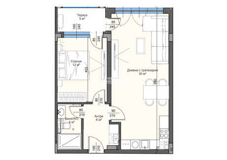 Mieszkanie na sprzedaż - Тракия, Пощата/Trakia, Poshtata Пловдив/plovdiv, Bułgaria, 79 m², 119 190 USD (456 496 PLN), NET-91784268