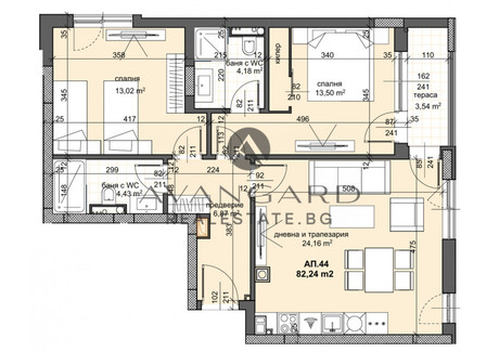 Mieszkanie na sprzedaż - Тракия, Община Тракия/Trakia, Obshtina Trakia Пловдив/plovdiv, Bułgaria, 96 m², 110 376 USD (449 230 PLN), NET-102908197