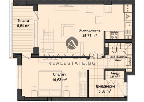 Mieszkanie na sprzedaż - Кършияка, Гагарин/Karshiaka, Gagarin Пловдив/plovdiv, Bułgaria, 78 m², 73 090 USD (280 666 PLN), NET-72973200