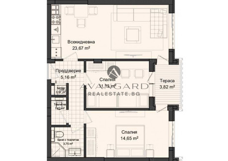 Mieszkanie na sprzedaż - Кършияка/Karshiaka Пловдив/plovdiv, Bułgaria, 92 m², 87 053 USD (334 285 PLN), NET-85867343