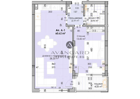 Mieszkanie na sprzedaż - Кючук Париж, бул. Южен/Kiuchuk Parij, bul. Iujen Пловдив/plovdiv, Bułgaria, 80 m², 94 935 USD (389 234 PLN), NET-81018878