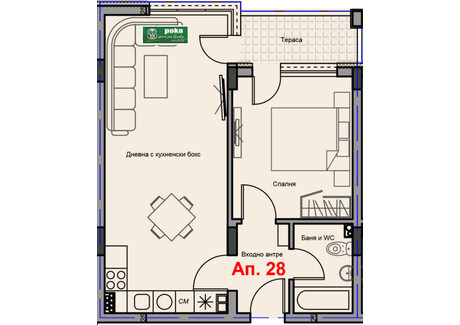 Mieszkanie na sprzedaż - Аязмото/Aiazmoto Стара Загора/stara-Zagora, Bułgaria, 78 m², 74 171 USD (292 233 PLN), NET-97373119