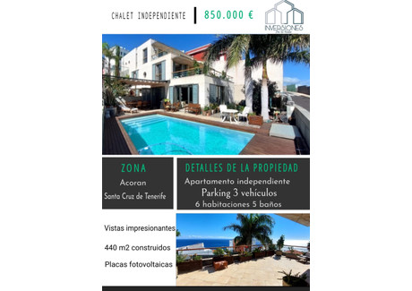 Dom na sprzedaż - Santa Cruz De Tenerife, Hiszpania, 436 m², 920 843 USD (3 628 122 PLN), NET-93164199