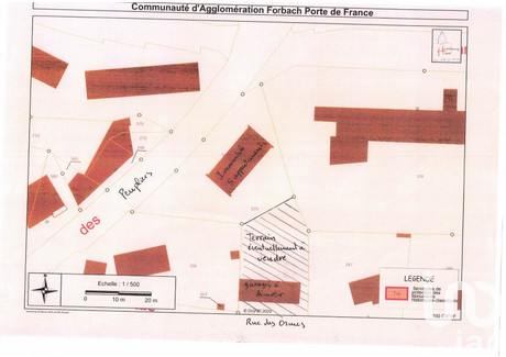 Działka na sprzedaż - Hombourg-Haut, Francja, 700 m², 65 175 USD (255 486 PLN), NET-99206805