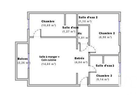 Mieszkanie na sprzedaż - Venissieux, Francja, 52 m², 192 964 USD (789 224 PLN), NET-101752832