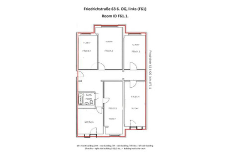 Mieszkanie do wynajęcia - Friedrichstraße Berlin, Niemcy, 16 m², 967 USD (3779 PLN), NET-101126177