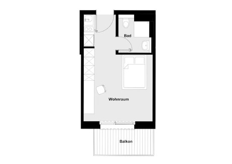 Mieszkanie do wynajęcia - Marzahner Chaussee Berlin, Niemcy, 24 m², 1036 USD (4247 PLN), NET-102197718