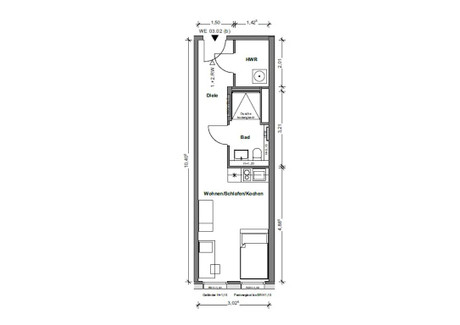 Mieszkanie do wynajęcia - Rudower Chaussee Berlin, Niemcy, 31 m², 1412 USD (5520 PLN), NET-94260983