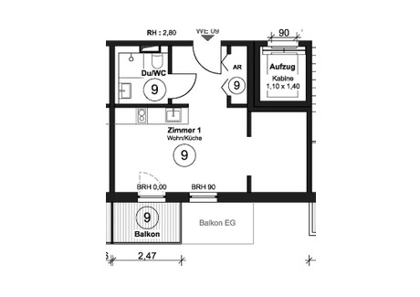 Mieszkanie do wynajęcia - Crailsheimer Straße Berlin, Niemcy, 34 m², 1351 USD (5282 PLN), NET-95125725