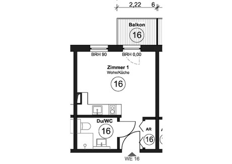 Mieszkanie do wynajęcia - Crailsheimer Straße Berlin, Niemcy, 25 m², 1115 USD (4281 PLN), NET-95125803