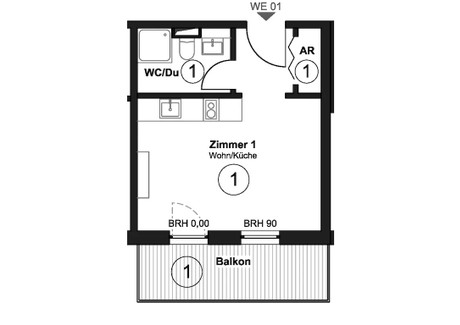 Mieszkanie do wynajęcia - Crailsheimer Straße Berlin, Niemcy, 28 m², 1219 USD (4888 PLN), NET-95125822