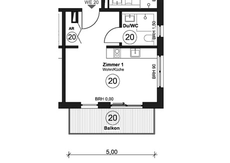 Mieszkanie do wynajęcia - Crailsheimer Straße Berlin, Niemcy, 31 m², 1280 USD (5156 PLN), NET-95220421